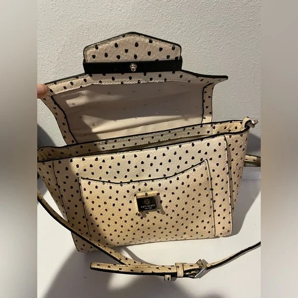 Kate 💛Spade Kennedy Marra Snake Flamingo Dot Embossed Leather - Picture 6 of 15